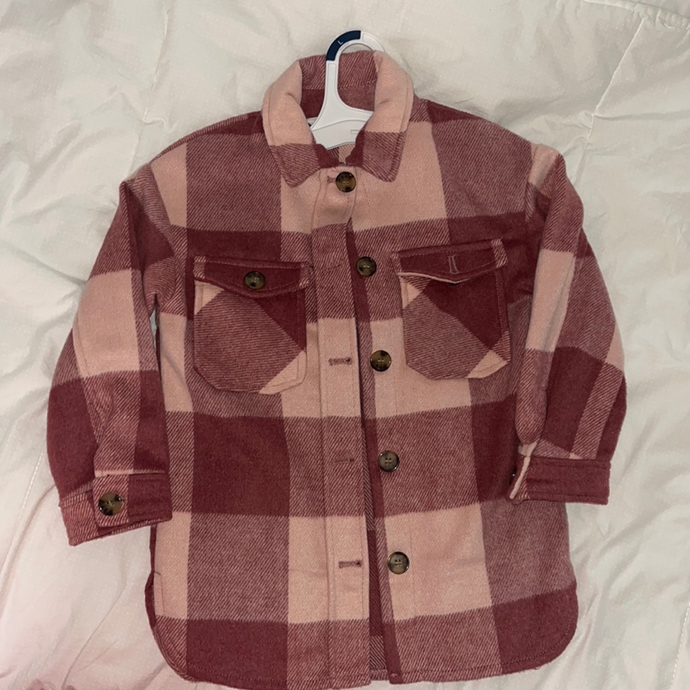 Girls plain shacket